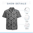 thumbnail image 7 of High Quality Hawaiian Shirts for Men Short Sleeve Aloha Beach Shirt Floral Summer Casual Button Down Shirts Blouses FR9BJ8, 7 of 7