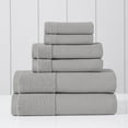 thumbnail image 2 of Modern Threads Waffle-Rib 6-Piece Cotton Bath Towel Sets, Oyster, 2 of 5