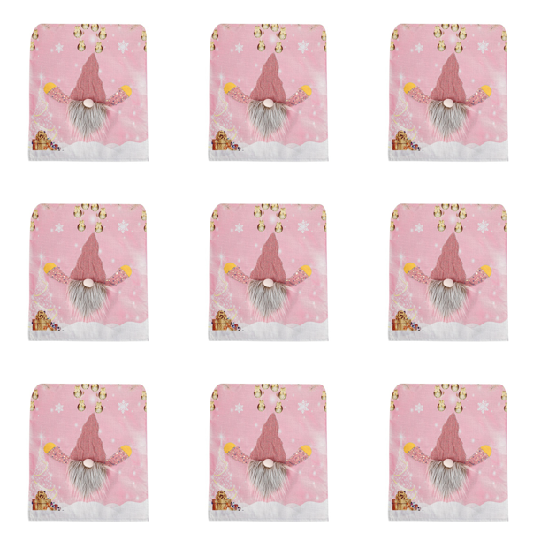 Fundas Navideñas para Sillas Rudolph Con Luces LED Comedor (niño) Rosa