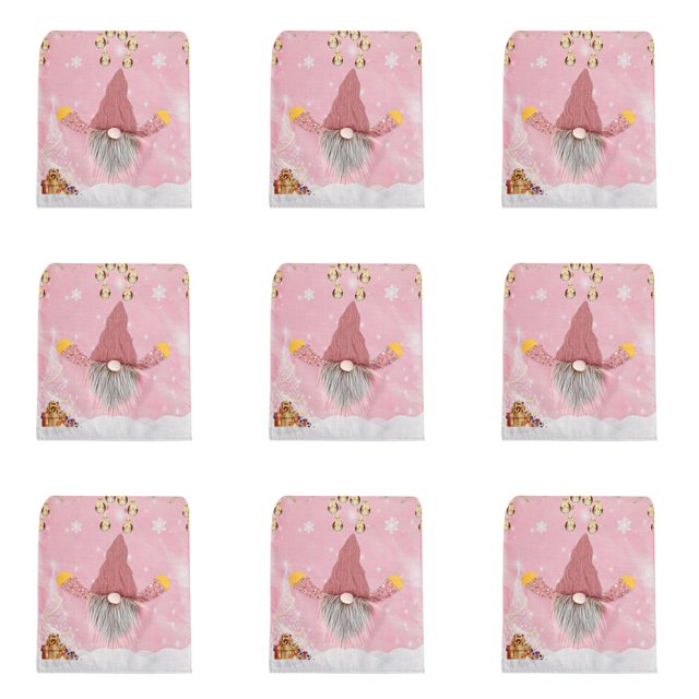 Fundas Navideñas para Sillas Rudolph Con Luces LED Comedor (niño) Rosa