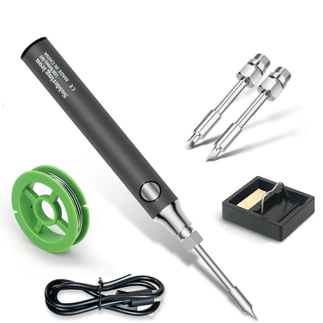 Fer à Souder Compact Sans Fil Rechargeable USB Fer à Souder Portable Outils de Soudage Plus Sûrs Maison DIY Portatif