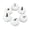 Style A, variant on 6 Pieces Fake Pumpkins Model Foam DIY Small for Halloween Baby Shower Autumn Style A