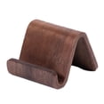 thumbnail image 1 of Soporte para teléfono móvil de madera maciza de nogal, soporte creativo de escritorio para el hogar, viajes y oficina., 1 of 7