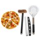 thumbnail image 3 of Juego de cáscaras de pizza, de pizza, de pizza y cepillo para horno de pizza, Roker de 8 pulgadas, gourmet para Macarena Cáscara de pizza, 3 of 7
