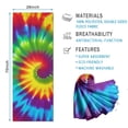 thumbnail image 2 of Colorful Rainbow Tie Dye Spiral Pattern Hot Yoga Mat Towel Non Slip for Hot Yoga - Quick-Drying Yoga Mat Cover with 4 Corner Pockets with Travel Bag - Hot Yoga Towel Non Slip 70"x26", 2 of 6