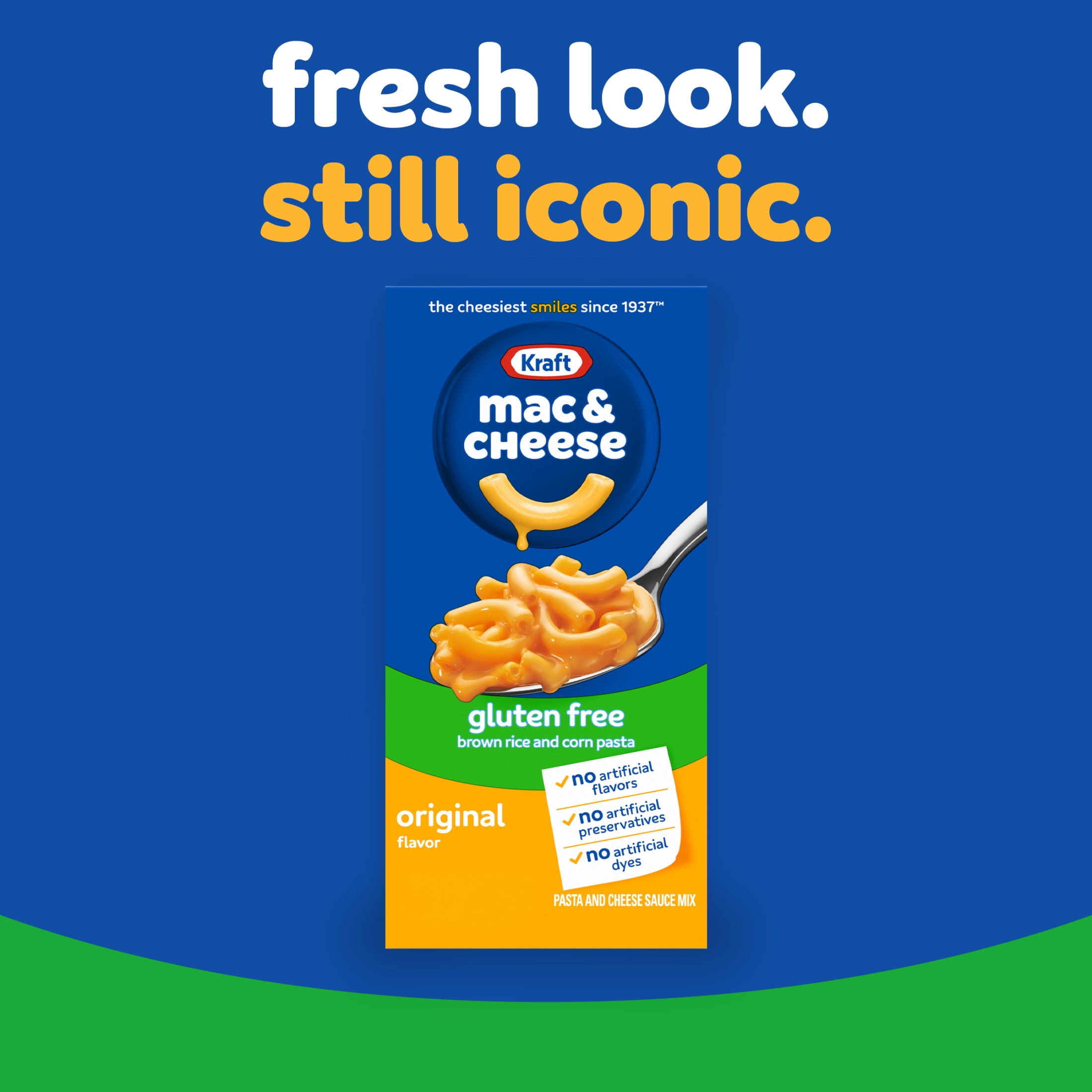 Kraft Gluten Free Mac and Cheese, Brown Rice and Corn Pasta, 1 Box, for Easy Dinner or Dinner Sides, Original Flavor, No Artificial Flavors, Preservatives or Dyes, 6 oz