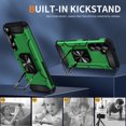 thumbnail image 7 of Designed for Samsung Galaxy A05s Back Case, 360 & 180 Degree Rotatable Kickstand Armor Design Ultra Shockproof Drop Protective Heavy Duty Luxury Anti-falling for Samsung A05s, Green, 7 of 7