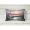 thumbnail image 2 of Lighthouse Scene with Boat Fabric Decorative Pillow, 2 of 3
