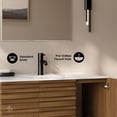 thumbnail image 4 of Cascade 36" Wall-Mounted Bathroom Vanity in Brown Oak with Sink Top, 4 of 9