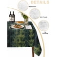 thumbnail image 2 of Green Forest Table Cloth, Pine Tree Summer Botanical Modern Art Waterproof Tablecloth for Rectangle Tables, Reusable Washable Fabric Table Cover for Restaurant Kitchen Dining Tables 54"x108", 2 of 6
