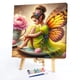 thumbnail image 2 of Kit Pintura Por Números Sobre Lienzo Arte Al Óleo Artesanal Imagen Niña Pared Del 40x40cm, 2 of 8