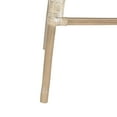 thumbnail image 6 of SAFAVIEH Leda Contemporary Rattan Bar Stool with Foot Rest, Grey White Wash, 6 of 7