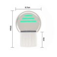 thumbnail image 5 of （Green）Stainless Steel Lice Comb, Metal Nit Comb, Safely Removes Lice, 5 of 5