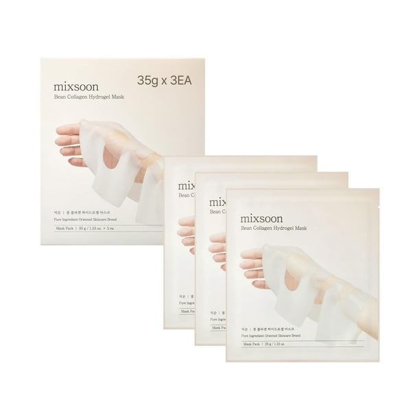 Mascarilla de hidrogel con mezcla de colágeno de frijoles, 35 g x 3 unidades Nutrition