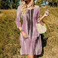 thumbnail image 3 of Pink Brown Abstract Paint Strokes Dress Summer Dresses Woman Street Style Big Size Casual Dress, 3 of 9