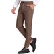 thumbnail image 4 of Pantalones de vestir planos de color bloque impresos geométricos casuales para hombres INSPIRE CHIC 38 Marrón, 4 of 7