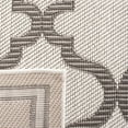 thumbnail image 3 of SAFAVIEH Machine Washable Rug Indoor/Outdoor Bermuda Collection - Bermuda Corie Geometric Quatrefoil Indoor/Outdoor Area Rug Ivory/Grey, 6'7" x 6'7" Round, 3 of 10