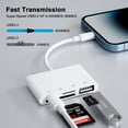 thumbnail image 2 of Lector de tarjetas USB-C a SD para iPhone iPad con adaptador de cámara USB OTG, 2 of 8