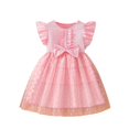 thumbnail image 1 of Robe Fille Enfants Tout-Petits Robe d'Été Légère Sans Manches Robe en Coton en Maille Robe de Jeu avec Volants Robe Fille Rose 7 Ans-8 Ans, 1 of 7