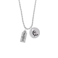thumbnail image 2 of Delight Jewelry Silvertone Imagine Silvertone Script Initial Disc - Q - Charm Necklace, 20"+3", 2 of 4