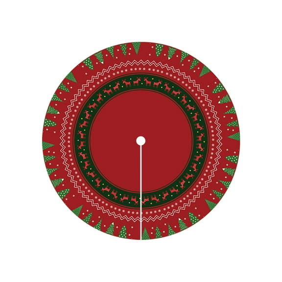 Tarmeek Christmas Tree Skirt, 32in Snowflakes Christmas Decorations Seasonal Winter Xmas Holiday Tree Mat for Xmas Tree Home Decor Christmas Decorations Indoor