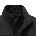 thumbnail image 7 of Men's Nylon Vest Sleeveless Workwear Waistcoat Both Sides Worn Reversible Design Stand Collar Multiple Pockets Outdoor Hiking Casual Daily Travel Camping | Zenithor,Black L, 7 of 7