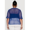 thumbnail image 5 of Womens Plus Size Personally I Dont Care Fishnet Top, 5 of 5