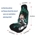 thumbnail image 6 of My Hero Academia Car Seat Covers Accessories Vehicle Front Seat Protective Mat Cover 2pcs Universal Fit For SUV Sedan Van Trucks, 6 of 8