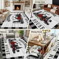 thumbnail image 5 of Area Rug for Living Room, Farmhouse Cabin Non-Slip Indoor Large Carpet for Bedroom/Dining Room, Country Vintage House Wood Grain Pliad Washable Low-Profile Rectangle Floor Runner Rugs - 5 x 7 Ft, 5 of 7