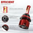 thumbnail image 6 of LED 9007 Headlight Bulbs 6000K White 60W 8000LM Conversion Kit IP67 Waterproof Pack of 2, 6 of 9