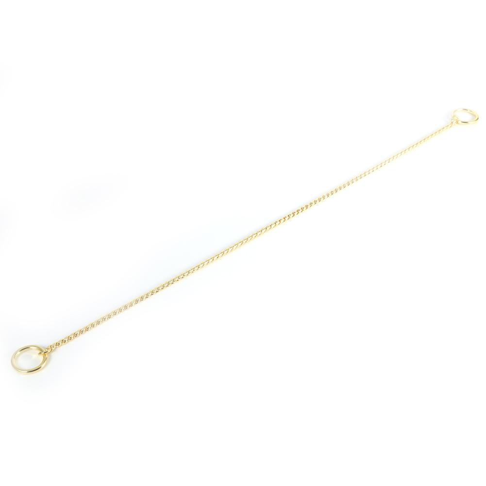 Gesek Dog Choke Chain,Dog Choke Collar,3 Sizes New Gold/Black Metal