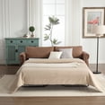 thumbnail image 6 of 80.7'' Convertible Sofa Bed Sleeper with Large Mattress (63''x70.9'') - 2-in-1 Space-Saving Furniture for Living Room, Bedroom & Guest Room - Sturdy Wooden Frame & Retro Rivet Design, 6 of 9