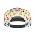 thumbnail image 4 of Fotbe Colorful Squirrel Flat Bill Visor Cap Classic Snapback Hat Polyester Foam Trucker Hat Trucker Cap Adjustable Baseball Cap, 4 of 9