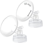 Maymom 25 mm Wide Neck Flange Compatible with Spectra S1 S2 SG Pumps Motif Luna; Not Original Spectra Replacement Pump Parts, 2 Count