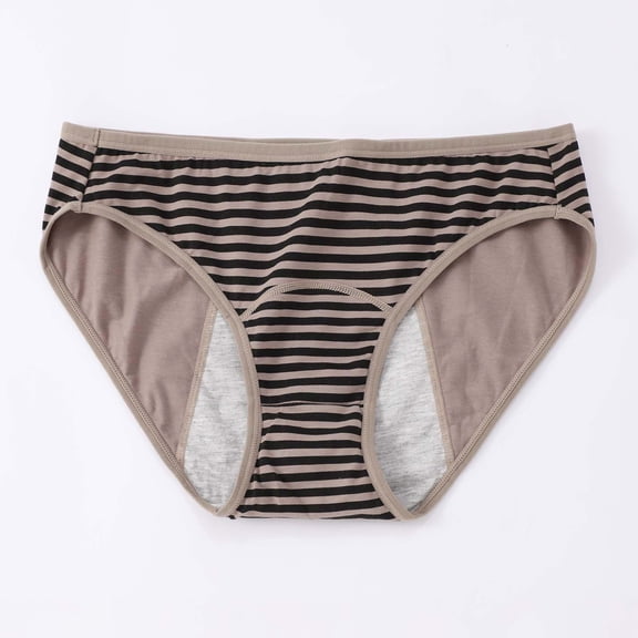 6 Pack High Waisted Underwear for Women Period 3 Layer Leakproof Period Comfort Flex Fit Bikini