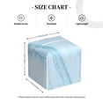 thumbnail image 3 of Picia Blue Marble Pattern Tissue Box Cover,PVC Leather Square Holder,Tissue Box Holder with Magnetic Bottom,Facial Paper Organizer Dispenser-5.2"X5.2"X5.2", 3 of 8