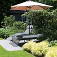 thumbnail image 2 of VEIKOUS 2 PCs Portable Tanning Chair, 5-Position Adjustable Sunbath Lounge Chair w/Face & Arm Hole, Pillow & Pocket, Gray, 2 of 13
