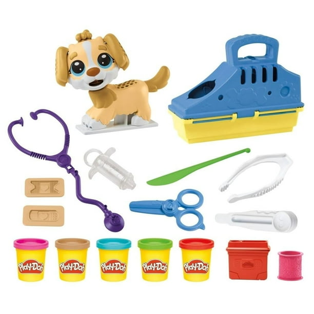 Set de Juego Hasbro Play-Doh Kit veterinario con cachorro y 10