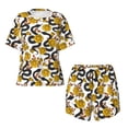thumbnail image 4 of Kdxio Snake And Rose Print Pajamas Sets for Women Short-Sleeved Pjs with Lounge Shorts Two Piece Sleepwear S-4XL, 4 of 9
