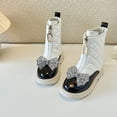 thumbnail image 7 of Eltusu Girls Riding Boots Mid Calf, Chunky Thermal Winter No Slip Windproof Boots White Size 11 Little Kids, 7 of 7