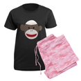 thumbnail image 5 of CafePress - Sock Monkey Face Women's Dark Pajamas - Women's Short Sleeve Print T-Shirt and Pants Dark Cotton Pajama Set, 5 of 7