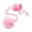 Pink, variant on Blue Blue Large Pom Pom Cat Toy Hanging On Door With Bell Self Play Interactive Wand For Kitty Feline Fun
