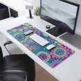 thumbnail image 2 of Enhance Your Office with Our Cute Mandala Mouse Mat: Non-Slip, Waterproof, Stitched Edge for Durability - Small Size 31.5x11.8 Inch, 2 of 7