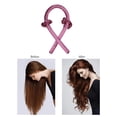 thumbnail image 3 of Diadema con varilla encrespa sin calor Sin rizos Set Rizadores Morado shamjiam Varilla que se encrespa sin calor, 3 of 7