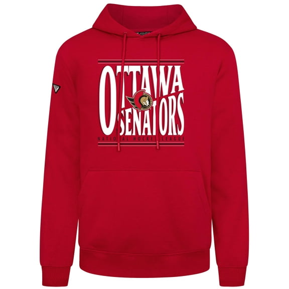 Men's Levelwear  Red Ottawa Senators Podium Powerhouse Pullover Hoodie