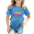 thumbnail image 2 of Zszcpp Toddler Girl Graphic Teens Lightweight Daily Life Short Sleeve Funny Printed T-Shirt Faddish Blouse Girls Tops, 2 of 5