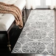 thumbnail image 2 of SAFAVIEH Isabella Johna Suzani Runner Rug, Charcoal/Ivory, 2' x 8', 2 of 7