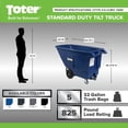 thumbnail image 2 of Toter 3/4 Cubic Yard 825 Lbs Capacity Standard Duty Tilt Truck, 2 of 4