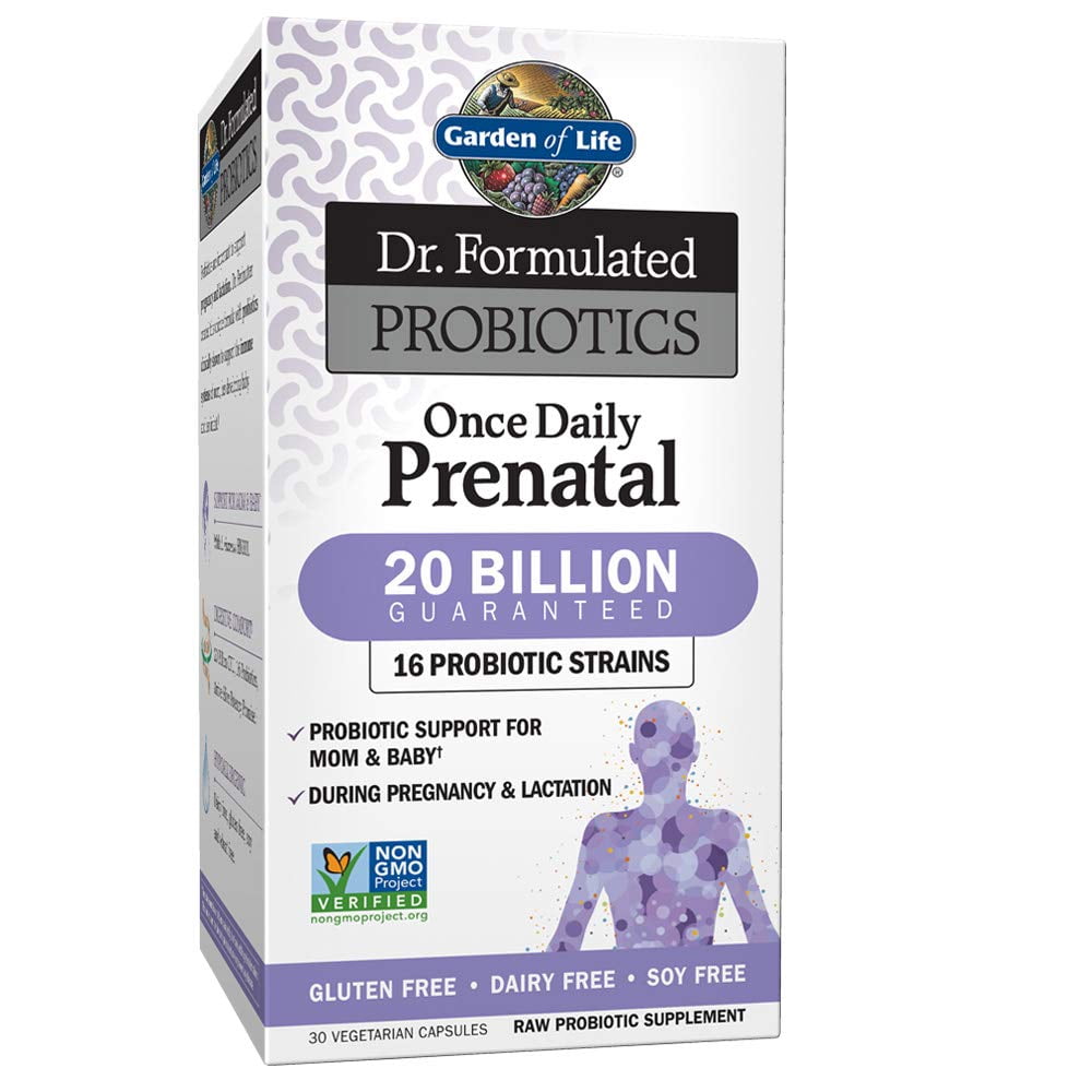Garden of Life Dr. Formulated Probiotics Once Daily Prenatal, Refrigerated, 30 Vegetarian Capsules