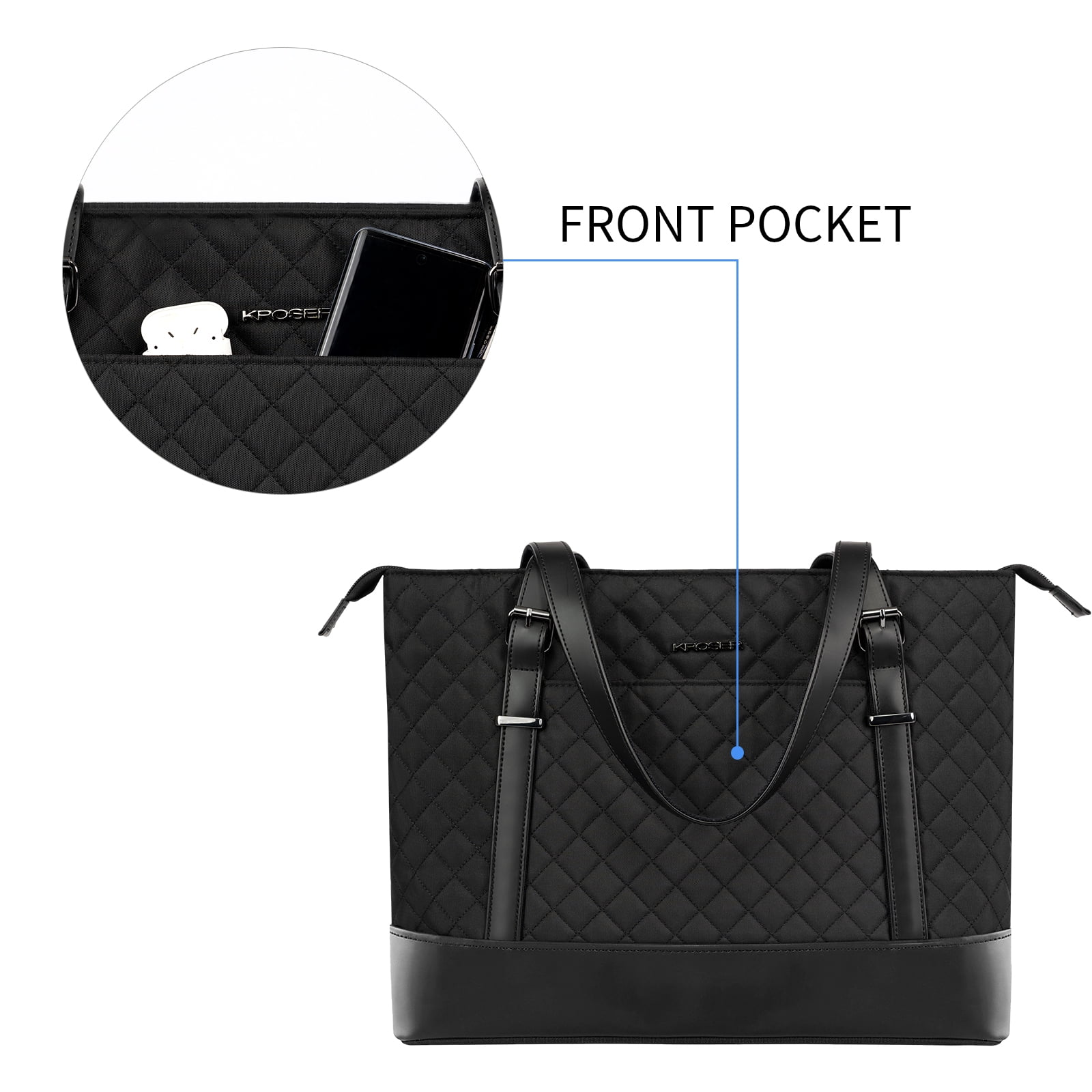 Buy KROSER Laptop Tote Bag 15.6 Shoulder Bag with USB Port Women